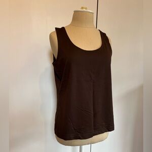 Chico’s chocolate brown sleeveless shell.  Chico’s Size 1